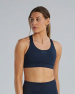 Base Kinetic™ Women's Crossback Sports Bra - Solid / Total Eclipse