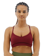 Base Kinetic™ Women's V-Neck Sports Bra - Solid / Windsor Wine