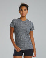 Airtec™ Women's Short Sleeve Tee - Solid / Heather Grey
