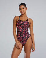 Durafast Elite® Women's Diamondfit Swimsuit - Energia / Red
