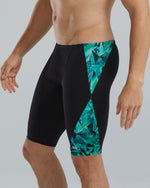 Durafast Elite® Men's Blade Splice Jammer Swimsuit - Crystalized / Green