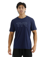 UltraSoft Men's Big Logo Tri-Blend Tech Tee