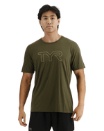 UltraSoft Men's Big Logo Tri-Blend Tech Tee